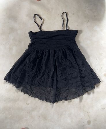 DUNNES STORES Black Spaghetti Strap Dress