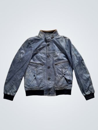 Hogan Leather Bomber Jacket