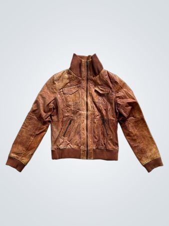 Sienna De Luca Italy Leather Jacket Size 42
