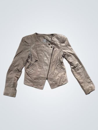 OBJECT COLLECTORS ITEM Beige Leather Jacket