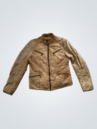 SAKI COLLECTION Brown Leather Jacket