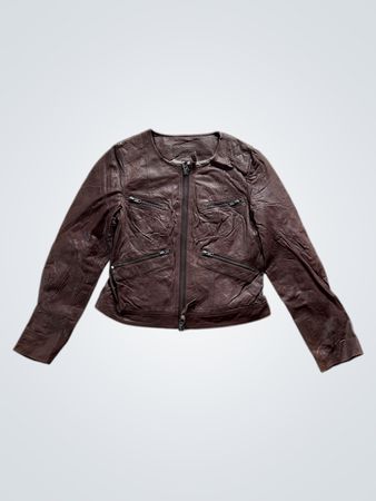 KOOKAI Brown Leather Jacket