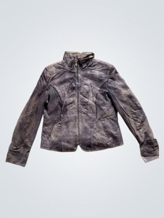 Brown Leather Jacket with Size 46 Label