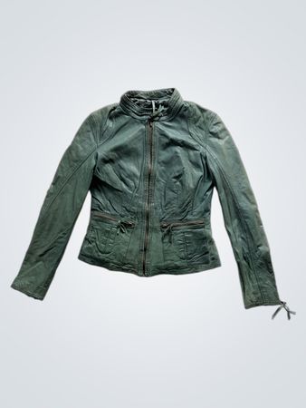 MAX&Co. Green Leather Jacket