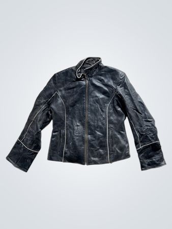 MP Studio Black Leather Jacket