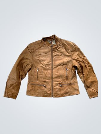 GOLDSTEIN Brown Leather Jacket
