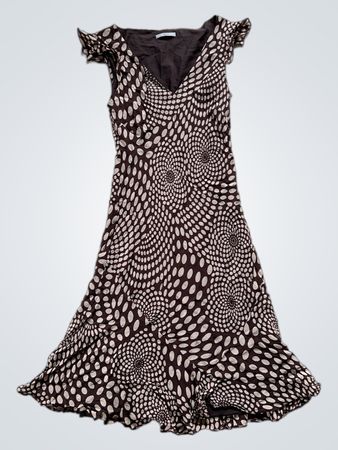 Marks & Spencer Brown Floral Print Midi Dress