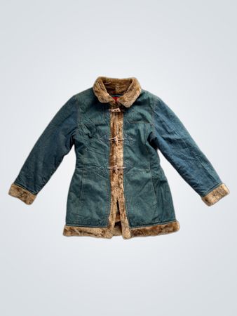 Jennifer Denim Fur Lined Jacket