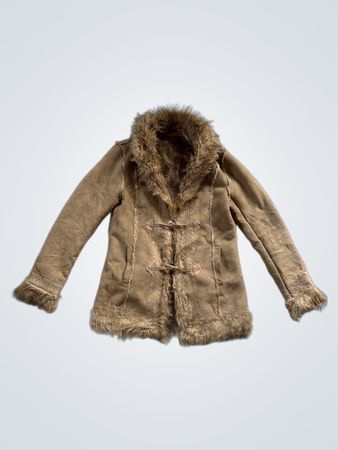 Brown Faux Fur Lined Jacket