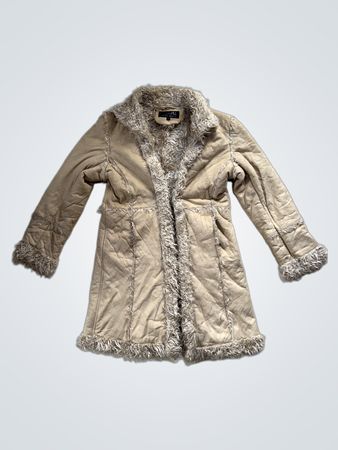 YUNJEI Women's Faux Fur Lined Coat