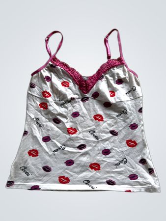 Enrico Coveri Underwear Camisole with Lips Print
