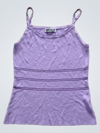 CHUANG LI FASHION Lilac Ribbed Tank Top
