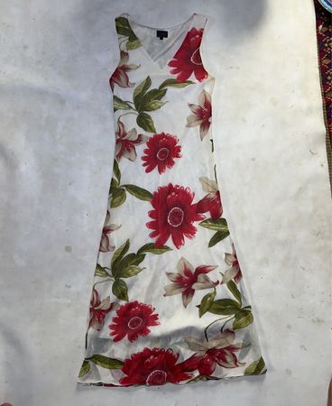 Women's Floral Print Sleeveless Maxi Dress