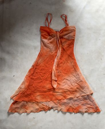 Clockhouse Orange Tie-Dye Slip Dress