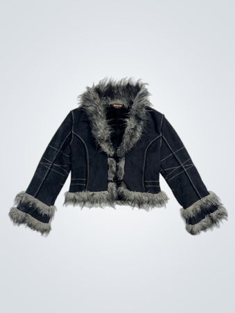 MISSY Faux Fur Trimmed Jacket