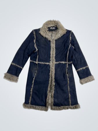 YUNJEI Faux Fur Lined Coat