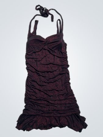 NO EXCUSE Raffung Halterkleid