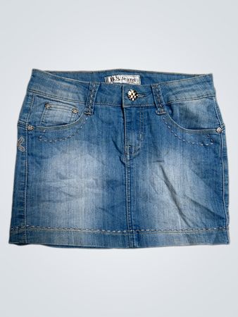 B.S. Jeans Damen Denimrock mit Verzierungen
