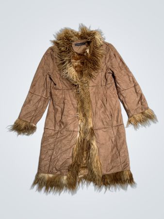 River Island Faux Fur Trimmed Coat