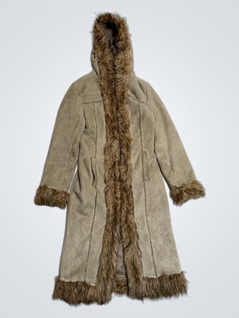 Clockhouse Faux Fur Lined Long Coat