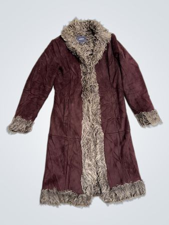 Mexx Brown Faux Fur Lined Coat
