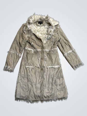 Tolentino Women's Faux Fur Lined Suede Coat