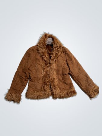 ANAPURNA EQUIPMENT Brown Faux Fur Trim Jacket