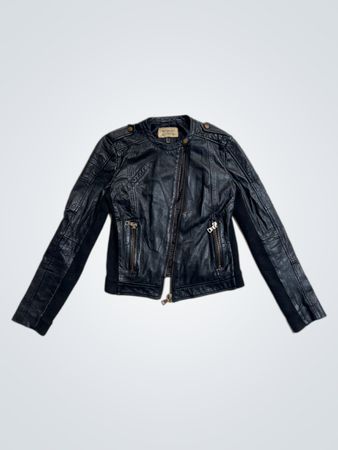 Mango Faux Leather Biker Jacket