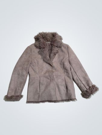 Frauenjacke mit Kunstfellbesatz