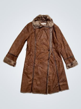 Manteau en fausse fourrure marron GERARD DAREL