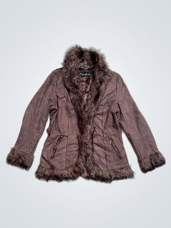 Forget Me Not Women's Fur Trimmed Jacket XL