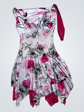 Robe sans manches à imprimé rose pour femmes