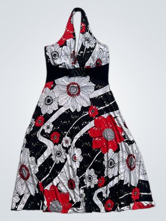 KATAYA Floral Halter Dress