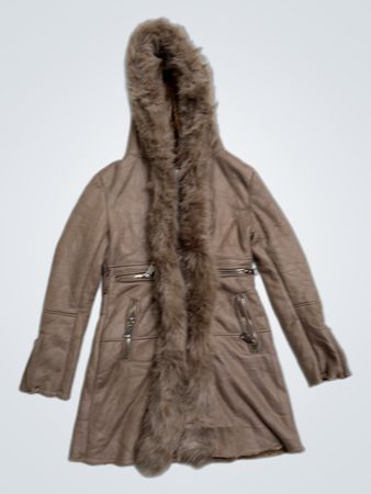 CHIC&JEUNE PARIS Faux Fur Hooded Coat