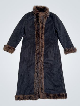 Centigrade Outerwear Faux Fur Trimmed Coat