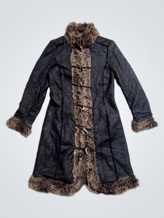 Women's Faux Fur Trimmed Coat