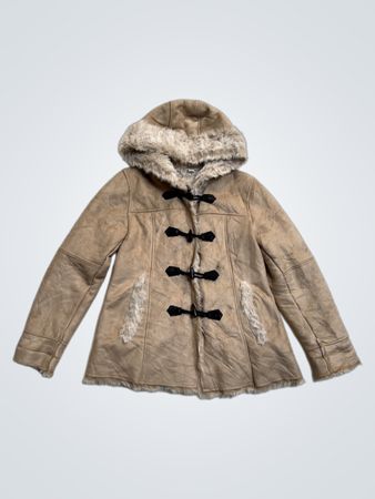 Veste à capuche en fausse fourrure doublée pour femme Coldwater Creek