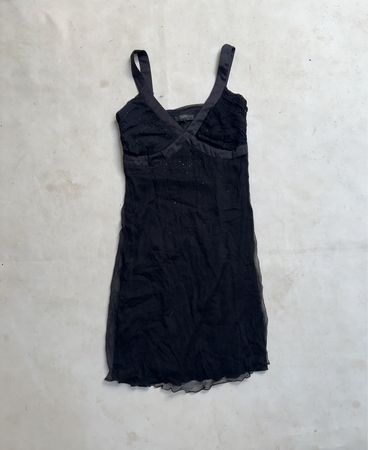 Esprit Collection Schwarzes Durchsichtiges Mini-Kleid