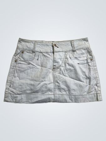 GALLOP Jeans weißer Denim Minirock