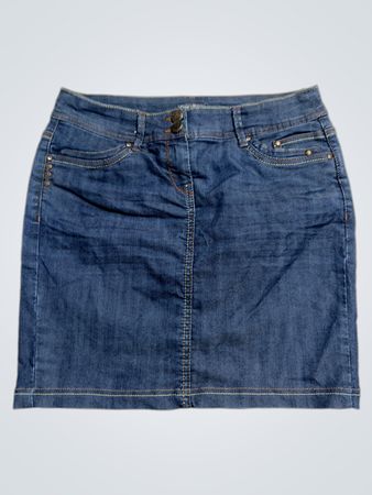 Grain de Malice Damen blaue Jeansrock