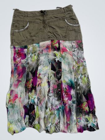 Biba Floral Print Midi Rock
