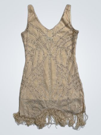 Danity Beaded Flapper-Kleid mit Fransen