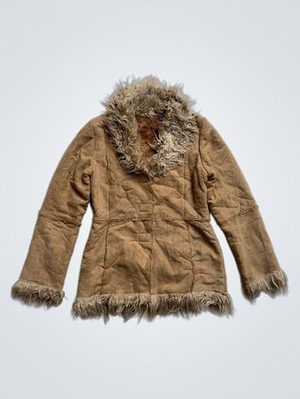 Atmosphere Kunstfellbesetzte Wildlederjacke