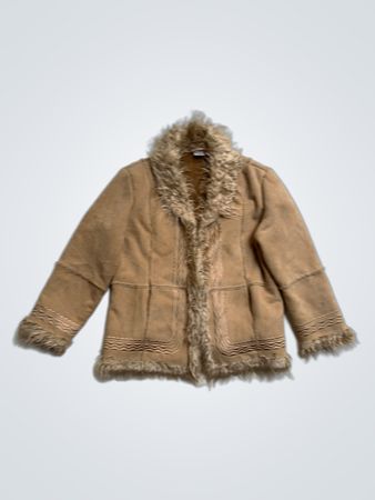 M&S MODE ウィメンズ フェイクファー トリム スエード ジャケット
