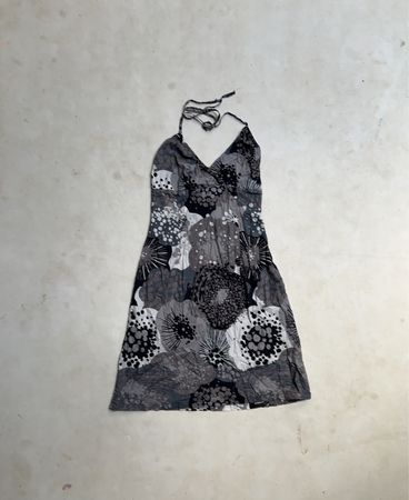 H&M Women's Halter Neck Floral Print Dress