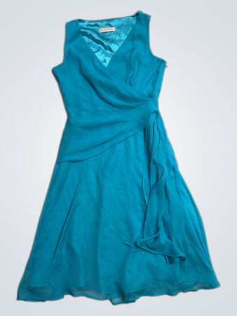 TEATRO Teal Wrap Dress