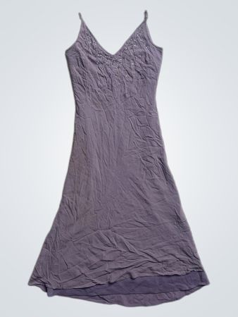 MARIA GRACHVOGEL Beaded V-Neck Spaghetti Strap Dress