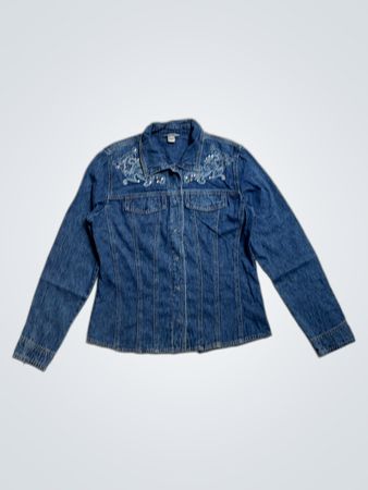 Christopher & Banks Women's Embellished Denim Jacket