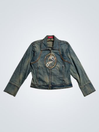 Veste en denim Senses avec graphique