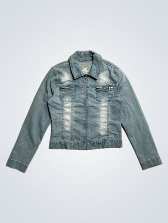 Veste en denim délavé